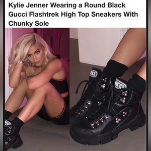 Gucci Flashtrek Boots -Worn 1 NEW! As seen on Kylie Jenner and Hailey Bieber